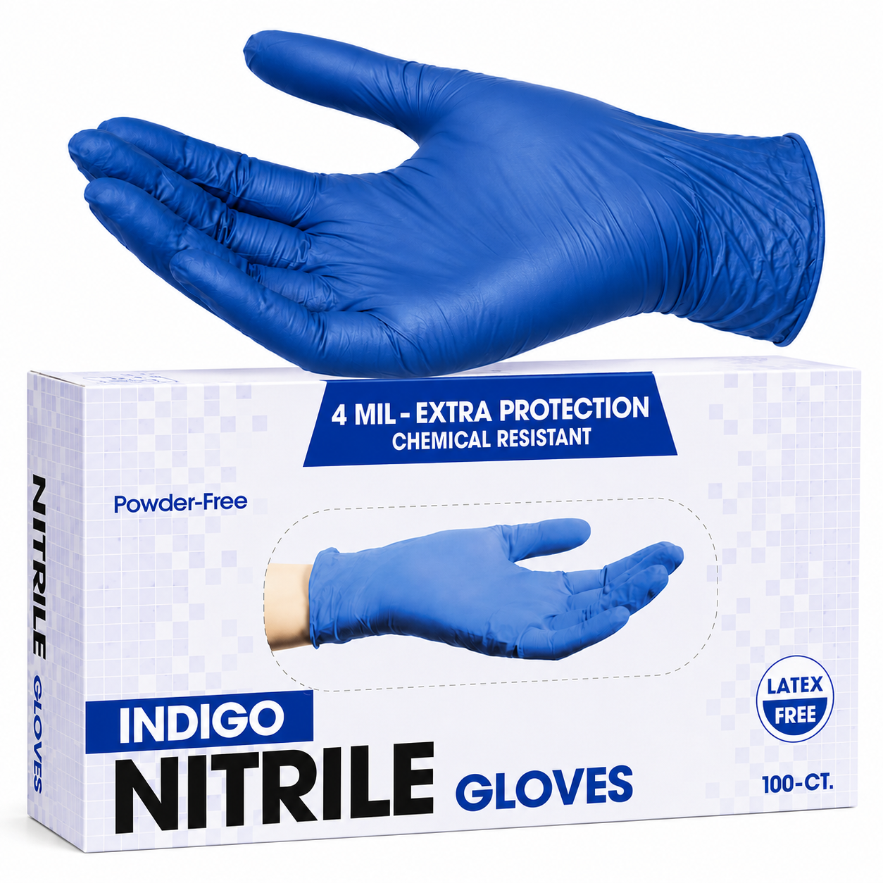 Greenhaus Gardening Black Disposable Nitrile Gloves
