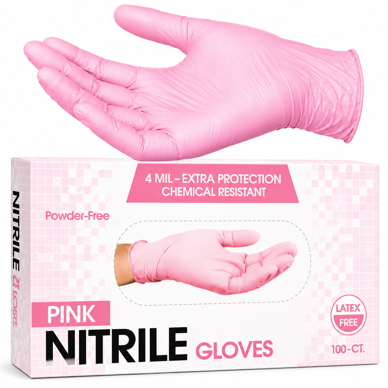 Greenhaus Gardening Black Disposable Nitrile Gloves