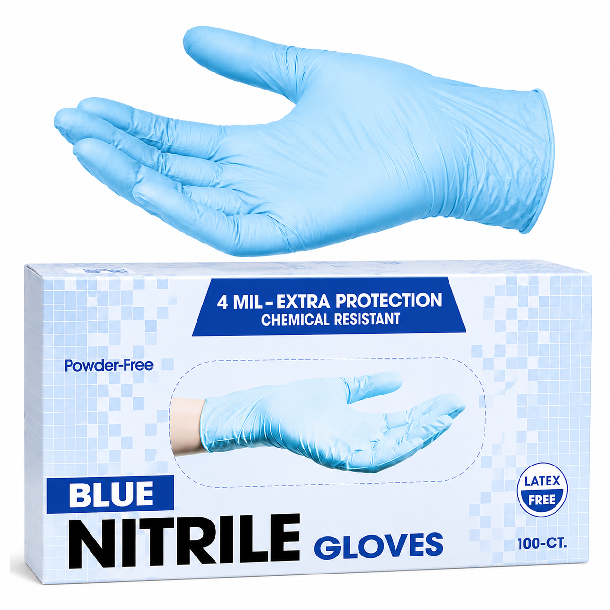 Greenhaus Gardening Black Disposable Nitrile Gloves