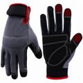 Greenhaus Gardening Utility Work Gloves with Touchscreen Fingertips & Padded Palm