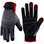 Greenhaus Gardening Utility Work Gloves with Touchscreen Fingertips & Padded Palm