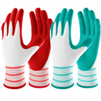 Greenhaus Gardening Gardening Gloves, 6 Pairs with Latex Coated Grip