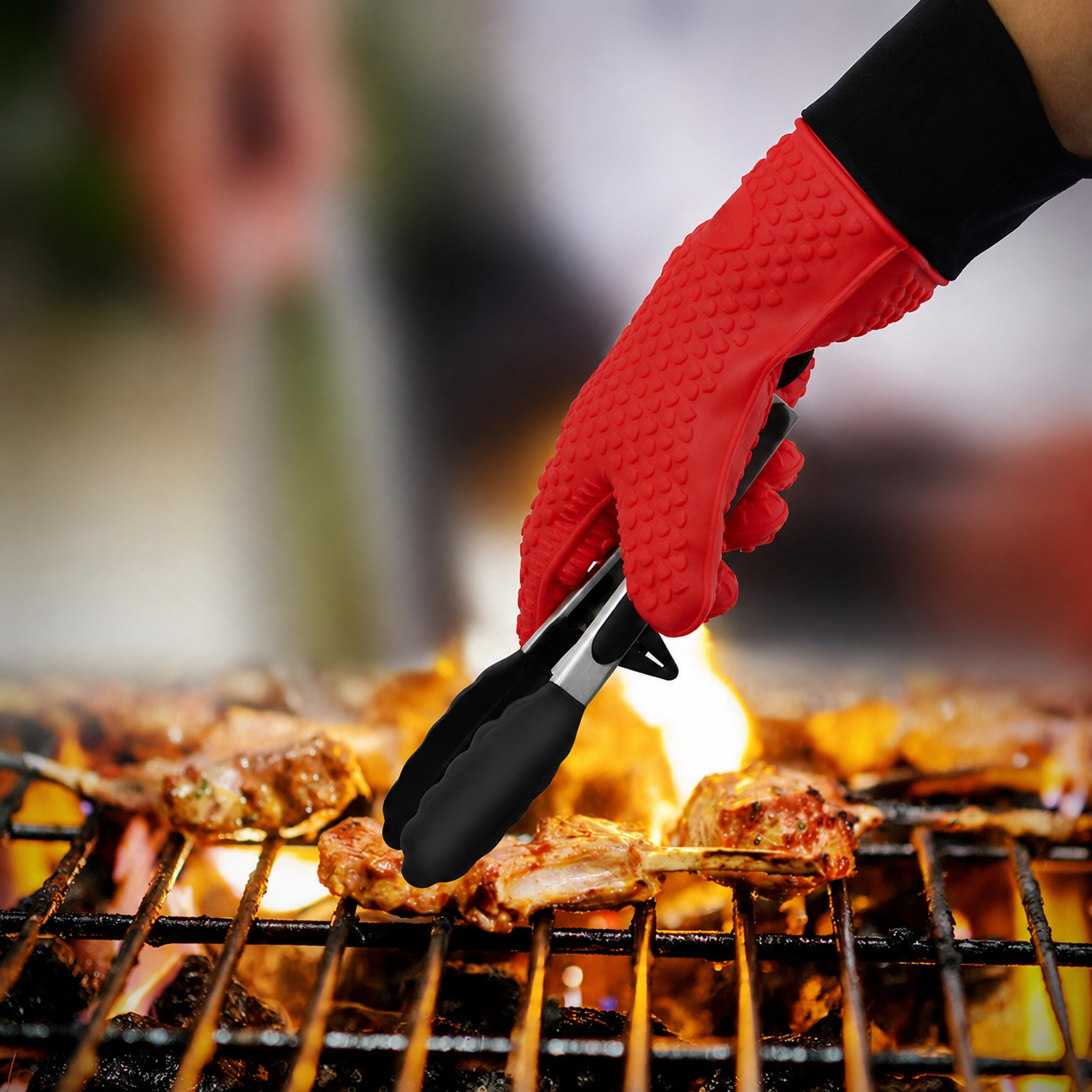 Greenhaus Gardening Heat Resistant Gloves for Grilling and Oven Use