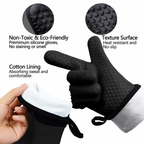 Greenhaus Gardening Heat Resistant Gloves for Grilling and Oven Use