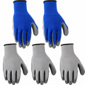 Greenhaus Gardening Nitrile-Coated Work Gloves, 5 Pairs, Breathable Grip Gloves