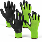 Greenhaus Gardening Coated Gardening and Work Gloves 6-Pack