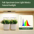 Greenhaus Gardening LED Grow Lamp, Full Spectrum Light for Seedlings & Herbs
