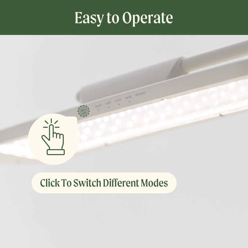 GreenHaus Gardening Adjustable Full Spectrum Grow Light Stand