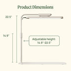 GreenHaus Gardening Adjustable Full Spectrum Grow Light Stand