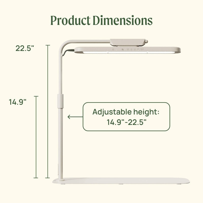 GreenHaus Gardening Adjustable Full Spectrum Grow Light Stand
