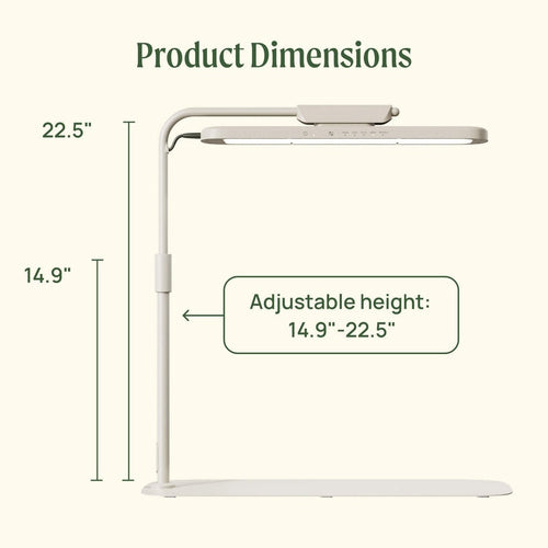 GreenHaus Gardening Adjustable Full Spectrum Grow Light Stand
