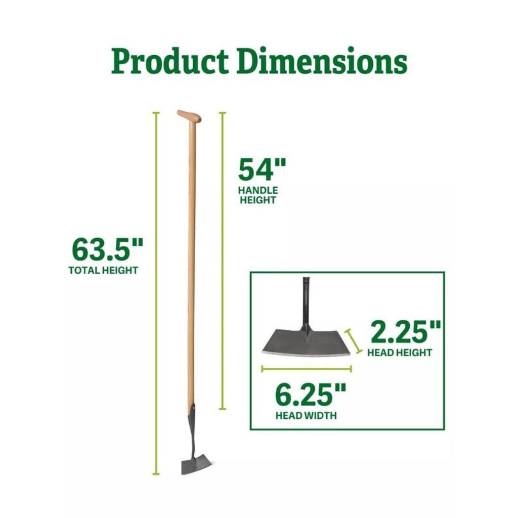 Greenhaus Gardening Dutch Hoe, Professional Garden Weeding & Soil Cultivation Tool