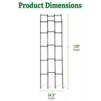 Greenhaus Gardening Garden Trellis Panel, Weatherproof Steel Vine Support