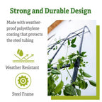 Greenhaus Gardening Garden Trellis Panel, Weatherproof Steel Vine Support