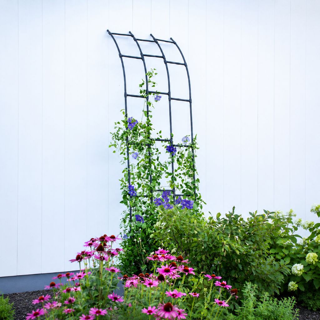 Greenhaus Gardening Garden Trellis Panel, Weatherproof Steel Vine Support
