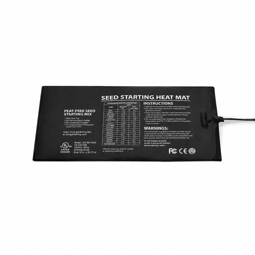 Greenhaus Gardening Seed Starting Heat Mat for Faster Germination Success