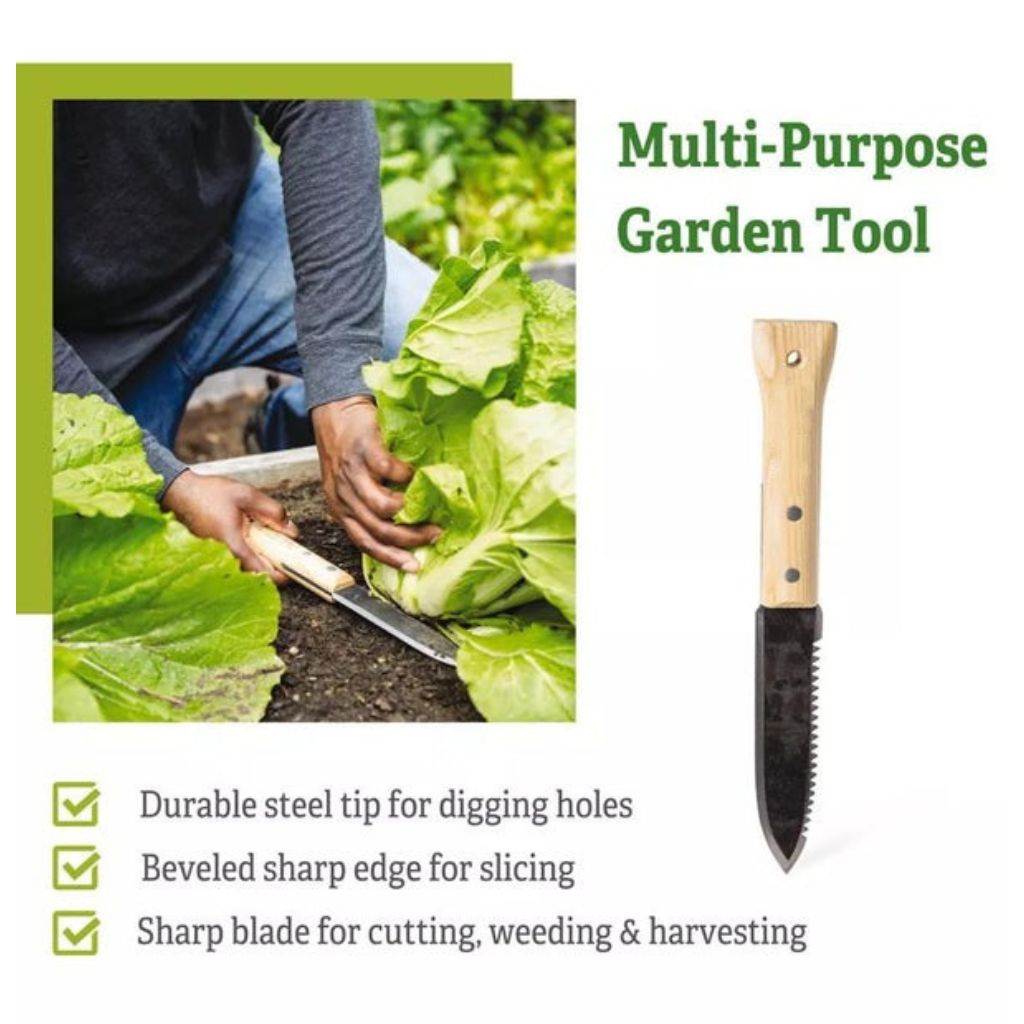 Greenhaus Gardening Hori Hori Digging Knife, Professional Gardening Tool•