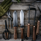GreenHaus Gardening Multi-Purpose Garden Knife with Heavy Duty Sheath