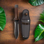 GreenHaus Gardening Multi-Purpose Garden Knife with Heavy Duty Sheath