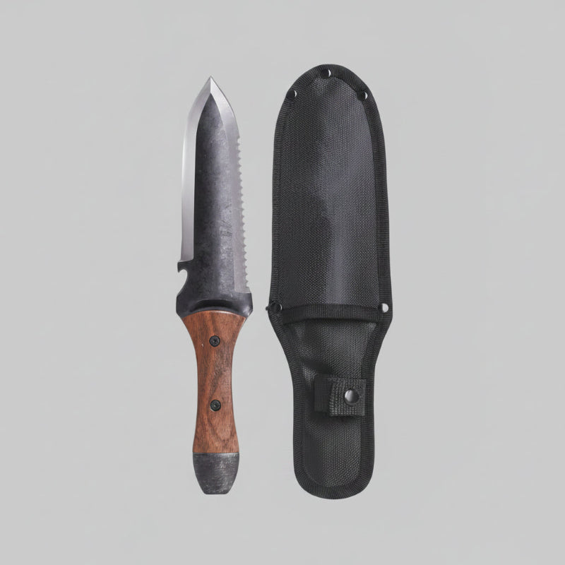 GreenHaus Gardening Multi-Purpose Garden Knife with Heavy Duty Sheath