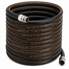 Greenhaus Gardening Heavy Duty Garden Hose with Hybrid Rubber PVC Construction