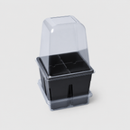 Greenhaus Gardening Humidity Domes and Bottom Trays for Strong Seedling Growth