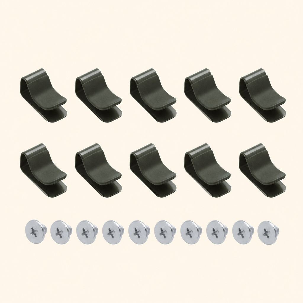 Greenhaus Gardening Irrigation Clamp Set, Snap-On Garden Bed Clips for Irrigation Kits