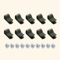 Greenhaus Gardening Irrigation Clamp Set, Snap-On Garden Bed Clips for Irrigation Kits