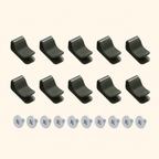 Greenhaus Gardening Irrigation Clamp Set, Snap-On Garden Bed Clips for Irrigation Kits