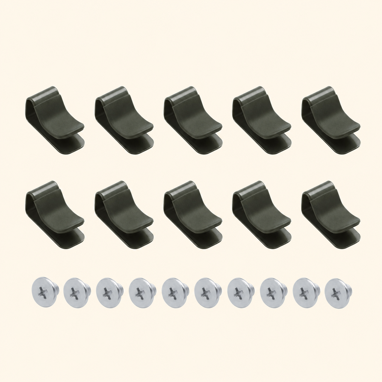 Greenhaus Gardening Irrigation Clamp Set, Snap-On Garden Bed Clips for Irrigation Kits