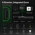Greenhaus Gardening Indoor Grow Tent Kit with WiFi Climate Control