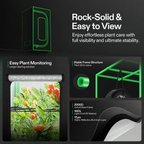 Greenhaus Gardening Indoor Grow Tent Kit with WiFi Climate Control