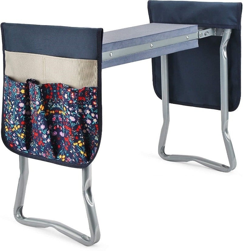 GreenHaus Gardening Multi-Function Garden Kneeler Seat with Side Storage Pockets
