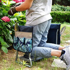 GreenHaus Gardening Multi-Function Garden Kneeler Seat with Side Storage Pockets