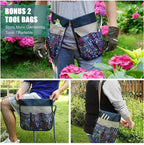GreenHaus Gardening Multi-Function Garden Kneeler Seat with Side Storage Pockets