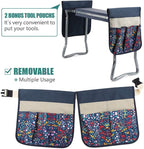 GreenHaus Gardening Multi-Function Garden Kneeler Seat with Side Storage Pockets