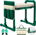 Greenhaus Gardening Foldable Garden Kneeler & Seat with Extendable Legs and Thick EVA Cushion
