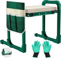 Greenhaus Gardening Foldable Garden Kneeler & Seat with Extendable Legs and Thick EVA Cushion