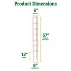 Greenhaus Gardening Tomato Supports Set of 3, Durable Steel Garden Ladders