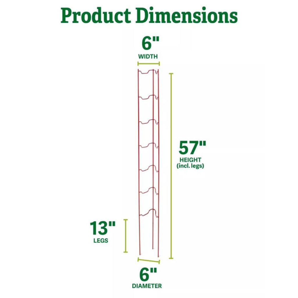 Greenhaus Gardening Tomato Supports Set of 3, Durable Steel Garden Ladders