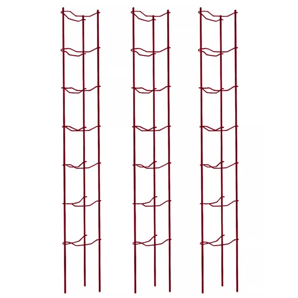 Greenhaus Gardening Tomato Supports Set of 3, Durable Steel Garden Ladders