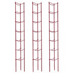 Greenhaus Gardening Tomato Supports Set of 3, Durable Steel Garden Ladders