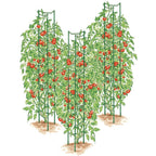 Greenhaus Gardening Tomato Supports Set of 3, Durable Steel Garden Ladders