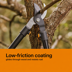 Greenhaus Gardening Heavy-Duty Bypass Loppers for Tree & Branch Pruning, 28 Inch