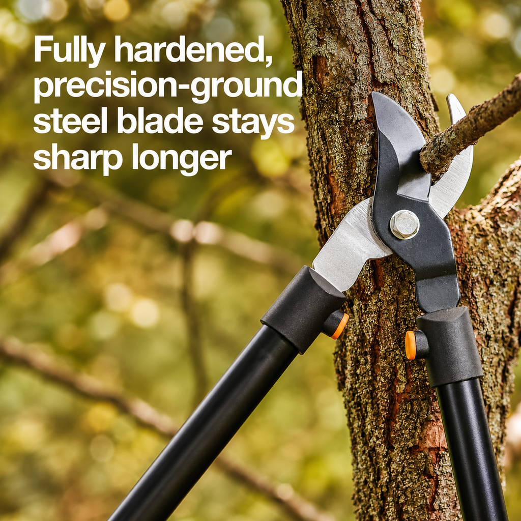 Greenhaus Gardening Heavy-Duty Bypass Loppers for Tree & Branch Pruning, 28 Inch