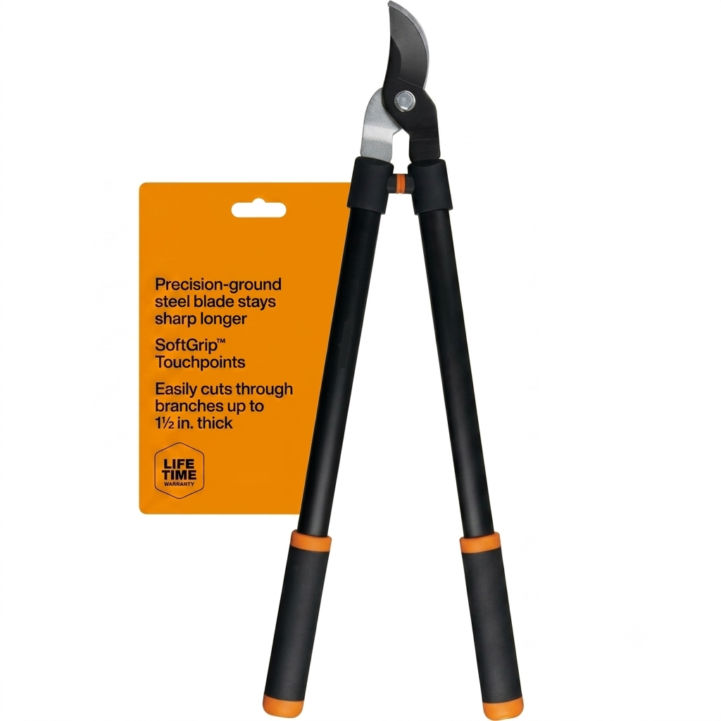 Greenhaus Gardening Heavy-Duty Bypass Loppers for Tree & Branch Pruning, 28 Inch