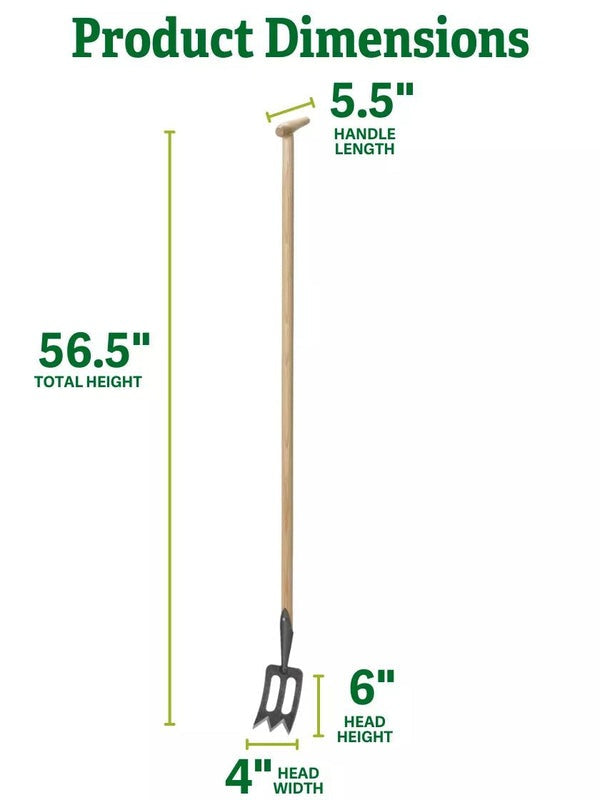 Greenhaus Gardening Deep Reach Spork, Precision Garden Weeding Tool