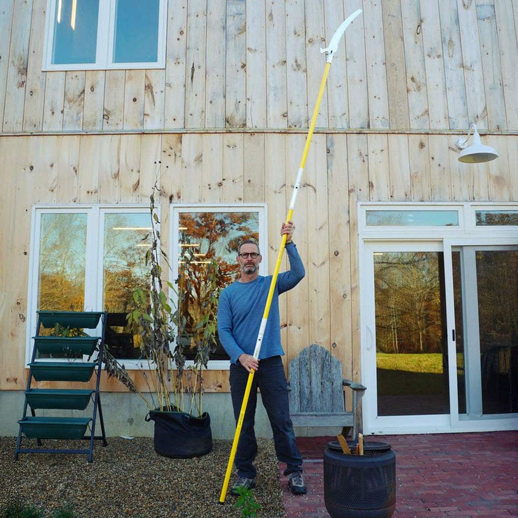 Greenhaus Gardening 12 ft Pole Saw with Curved Japanese Blade