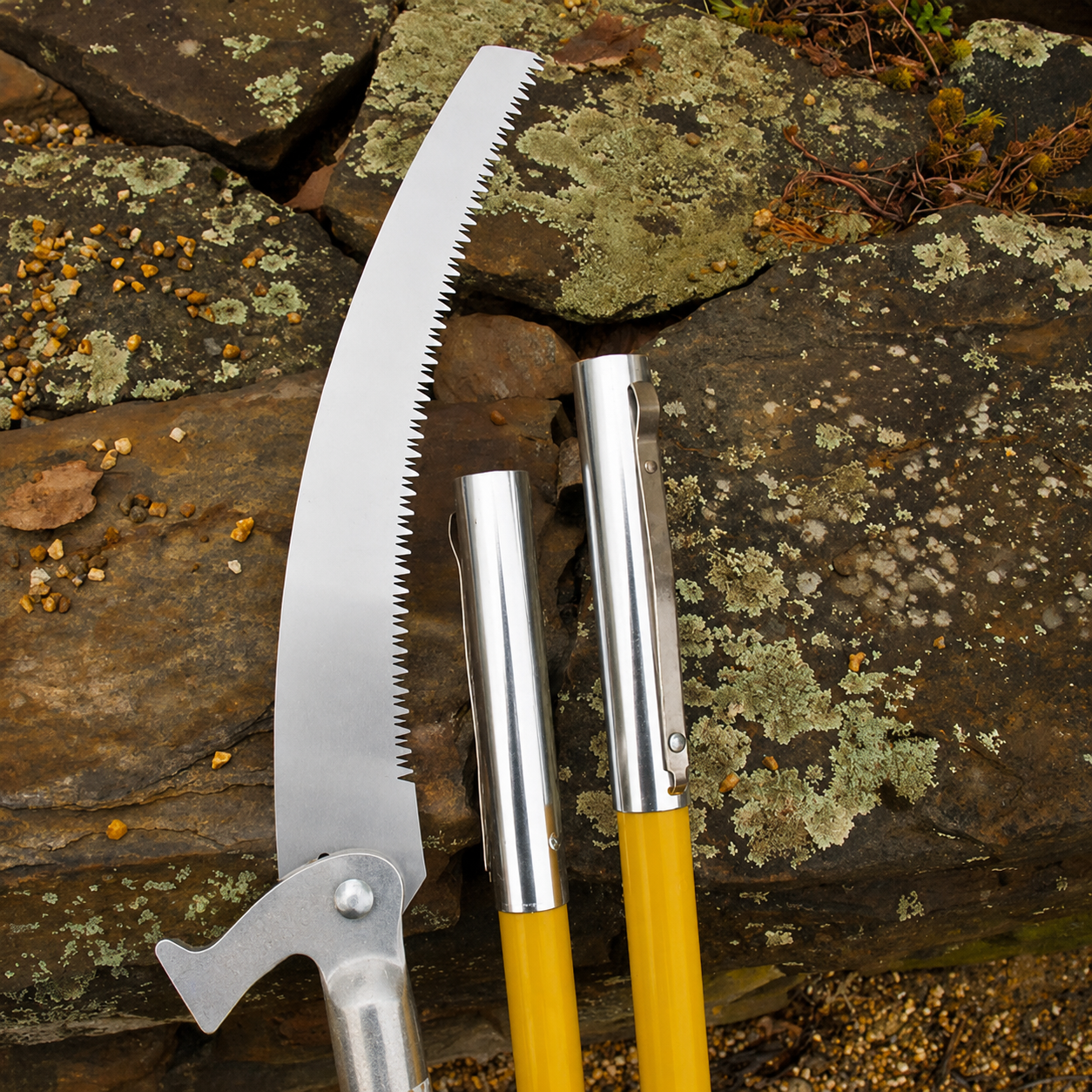 Greenhaus Gardening 12 ft Pole Saw with Curved Japanese Blade