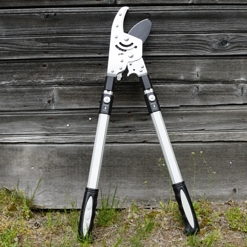Greenhaus Gardening Ratcheting Anvil Lopper for Tough Branches
